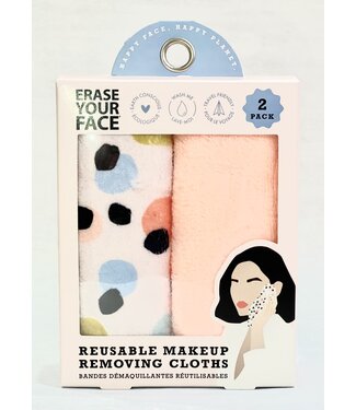 Erase Your Face 2 Pk - Pink/Dots