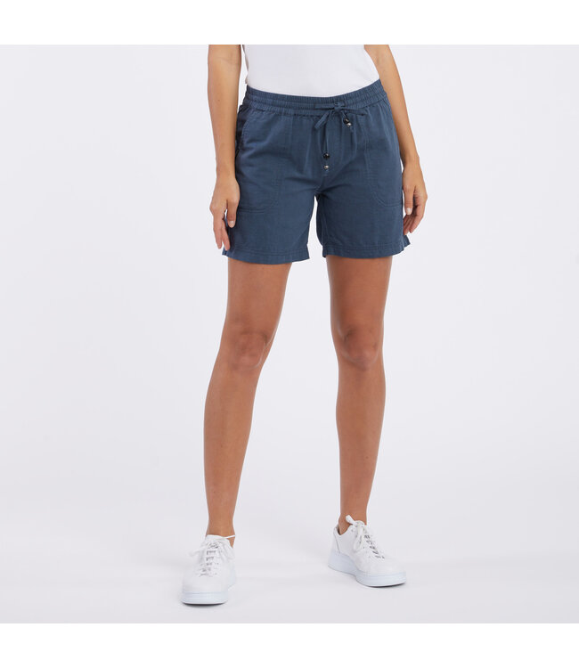 Keito Linen Drawstring Shorts - Navy