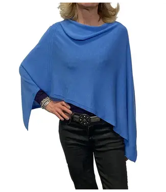 Fraas Rib Poncho - Provincial Blue