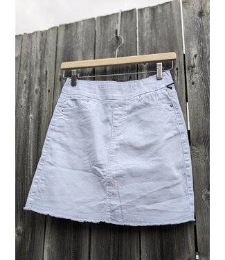 Point Zero Pull-On Denim Skort - White