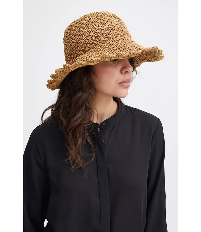 ICHI IAsissi Sun Hat - Brown