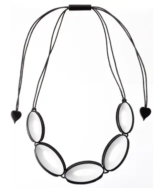 Lullaby Necklace - Black / White