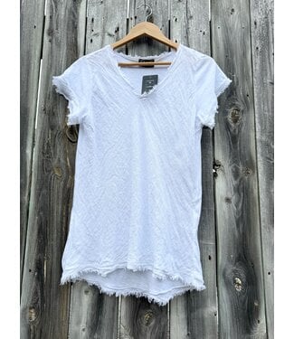 Eternelle Fringe T-Shirt - White