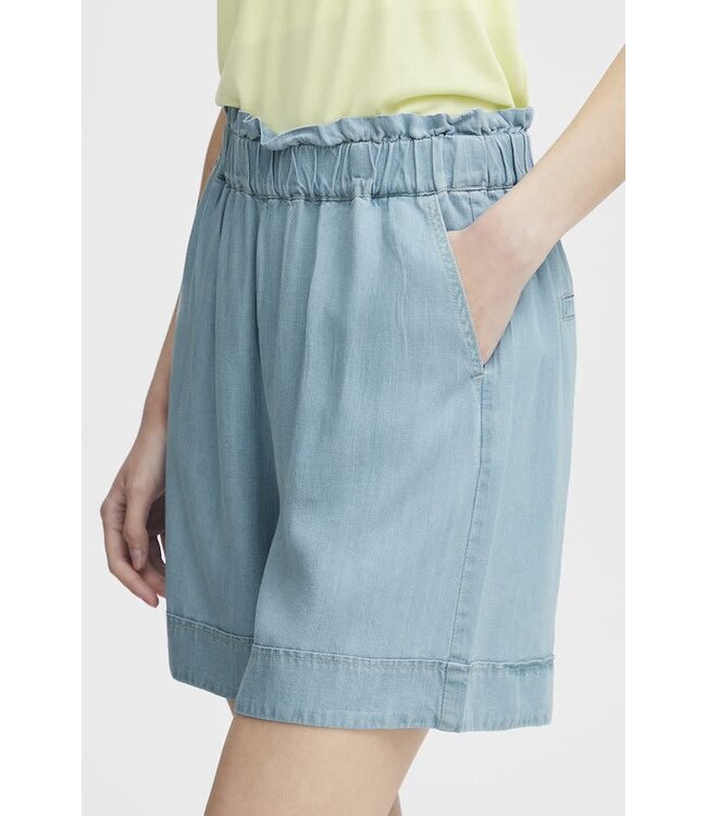 B. Young BYLana Shorts - Light Blue Denim