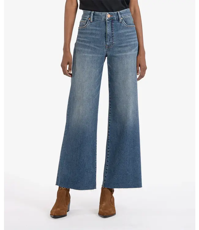KUT Jeans Meg High Rise Wide Leg - Milestone