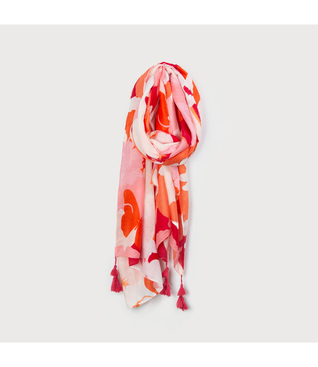 Floral Bouquet Scarf - Pink