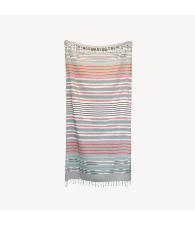 Pokoloko Turkish Towel - Patio Stripe - Shadow