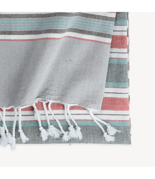 Pokoloko Turkish Towel - Patio Stripe - Shadow