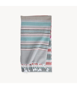 Pokoloko Turkish Towel - Patio Stripe - Shadow