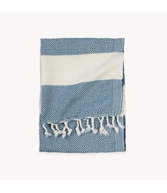 Turkish Towel - Diamond - Prussian