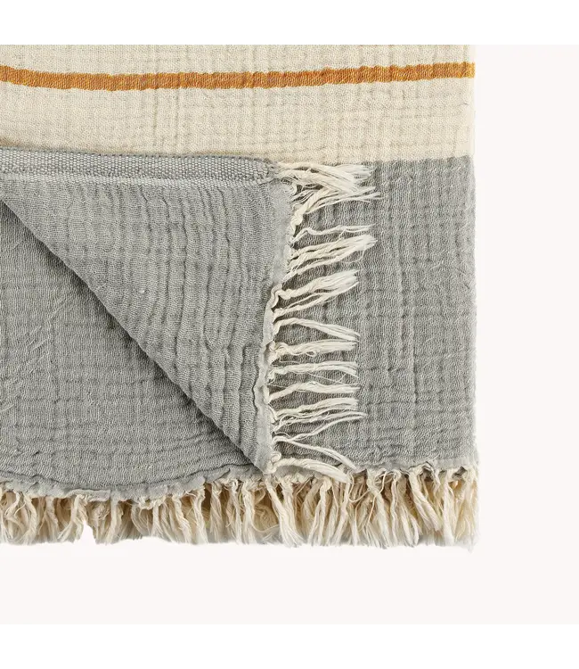 Pokoloko Turkish Towel - Crinkle - Dove