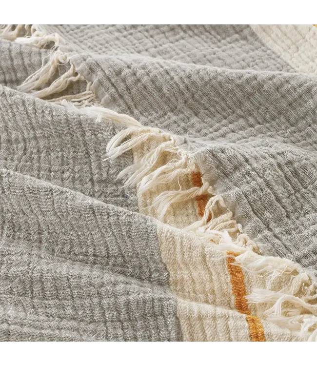 Pokoloko Turkish Towel - Crinkle - Dove