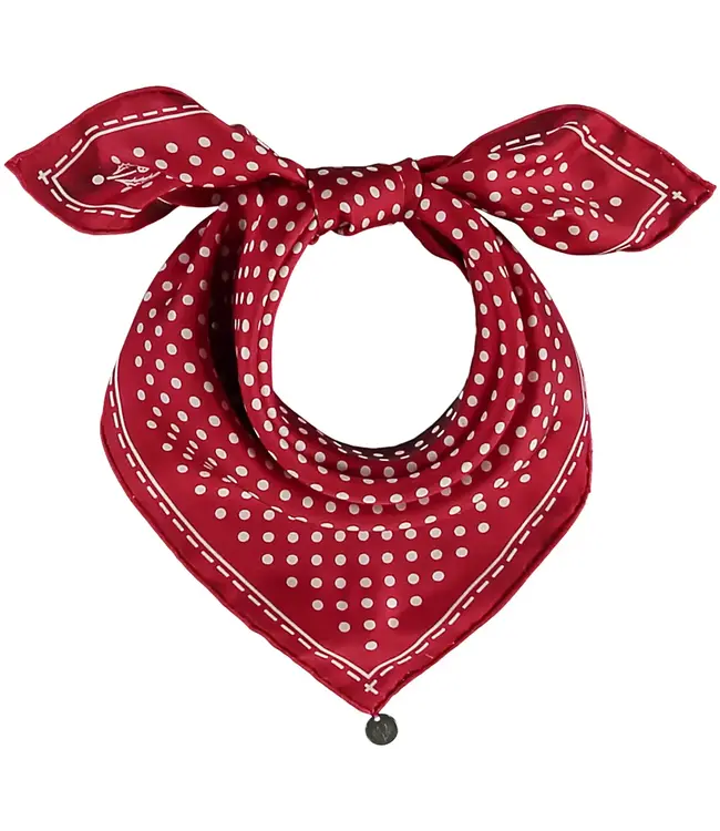 Fraas Polka Dot Scarf - Red/ White