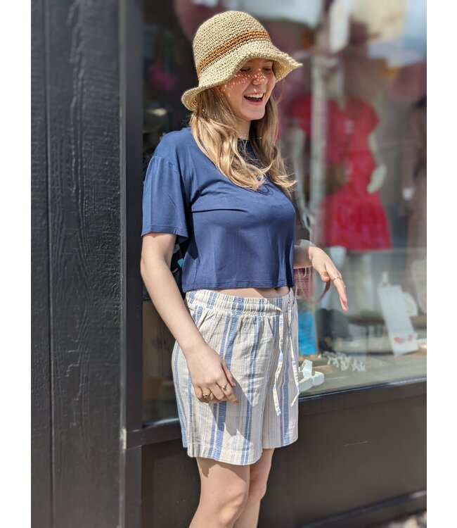 ICHI IHlino Shorts - Cashmere Blue