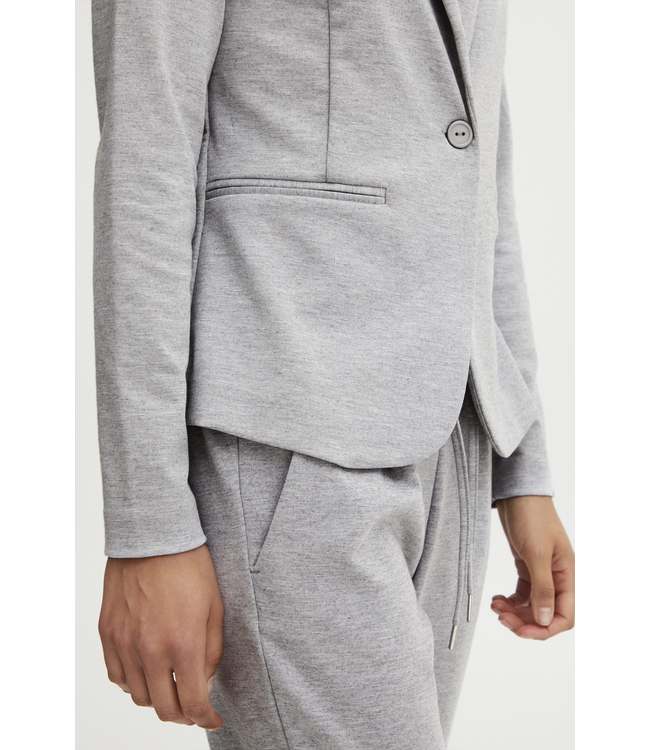 ICHI Kate Blazer - Grey Melange