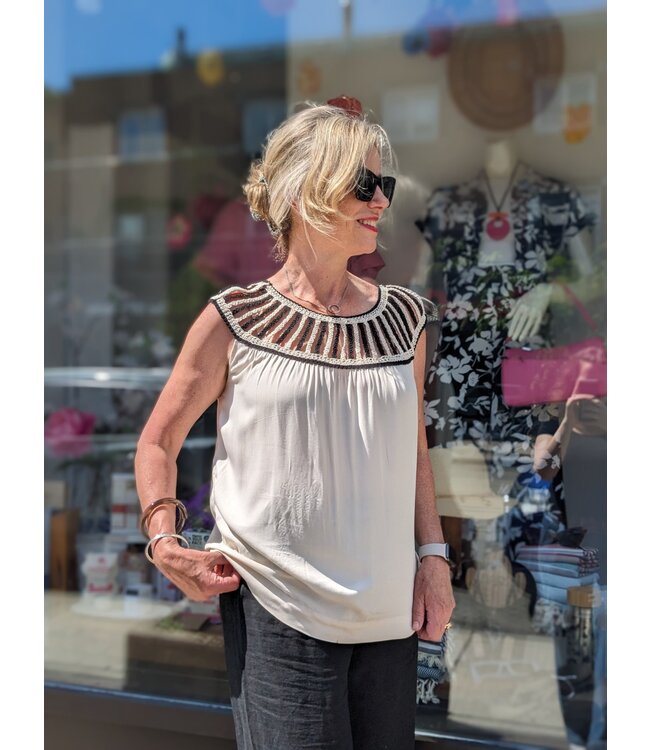 B. Young BYFelina Blouse - Birch Mix