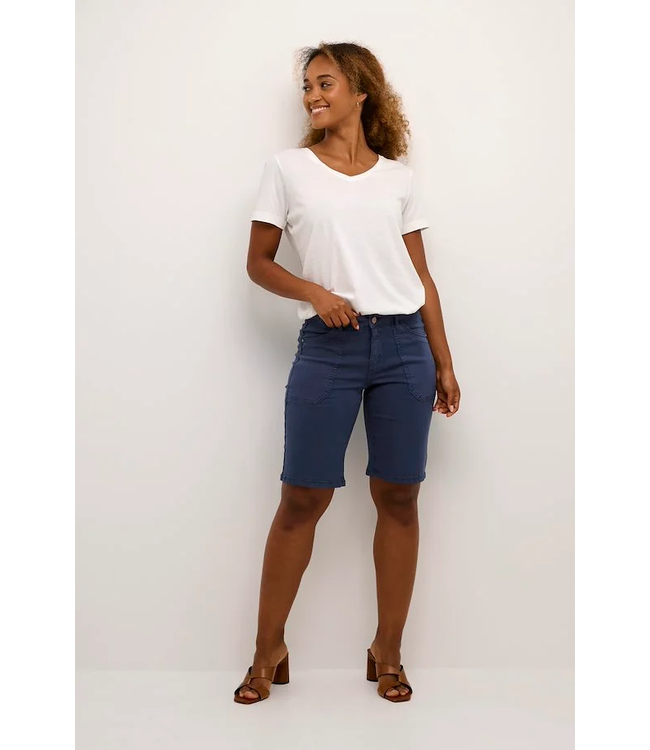 Cream CRAnn Twill Shorts - Dress Blues