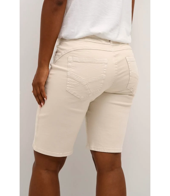 Cream CRAnn Twill Shorts - Oatmeal