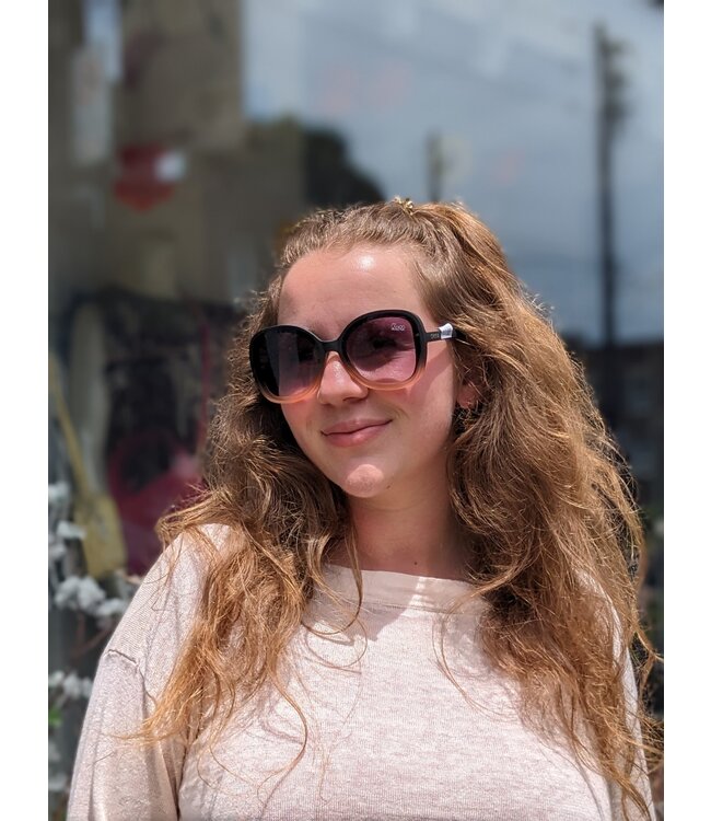 Okkia Anna Butterfly Sunglasses - Black Faded Pink