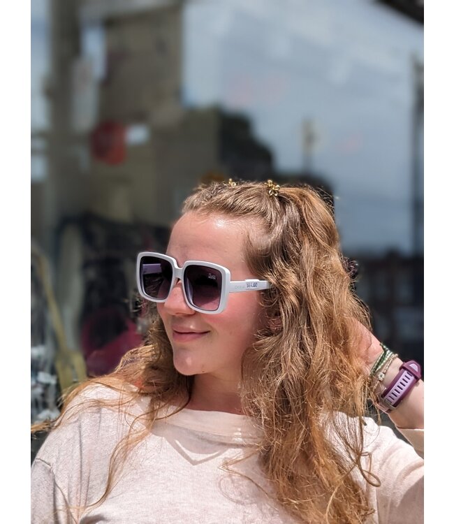 Okkia Alessia Square Sunglasses - Optical White