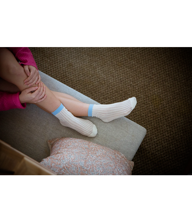 XS Unified Sunday Socks - Bluebell Stripe