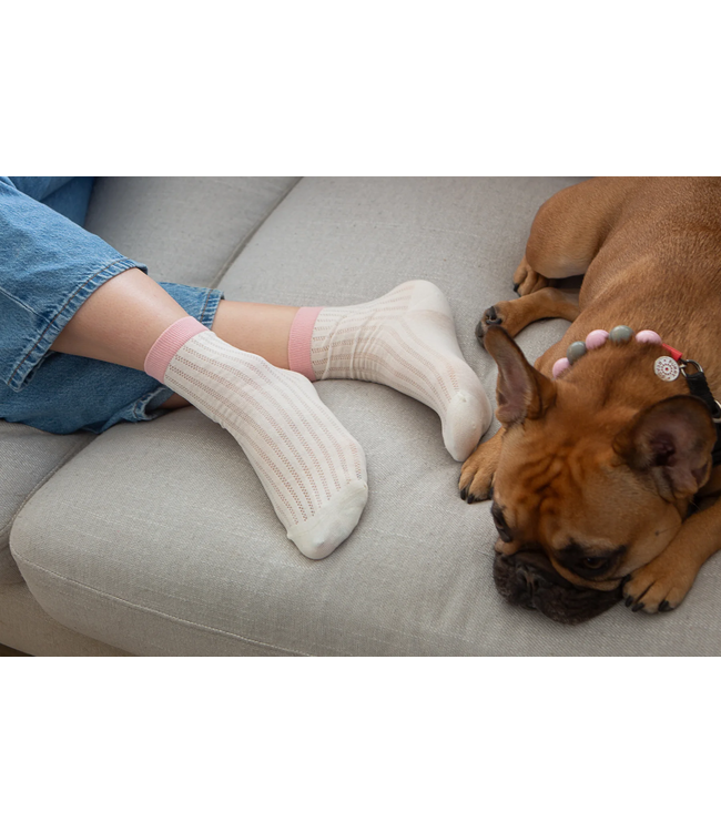 XS Unified Sunday Socks - Rose Stripe