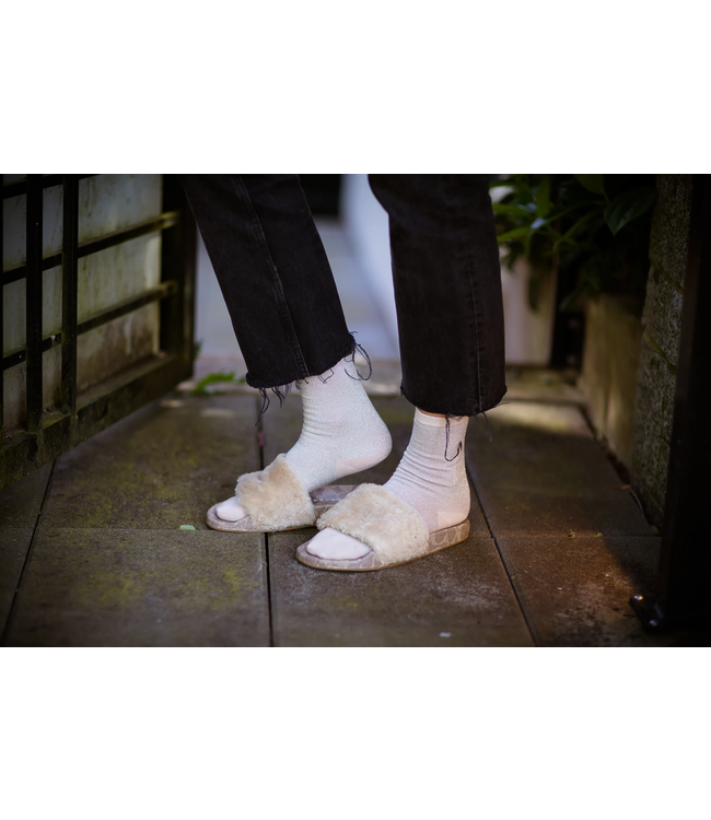 XS Unified Glitter Socks - Champagne