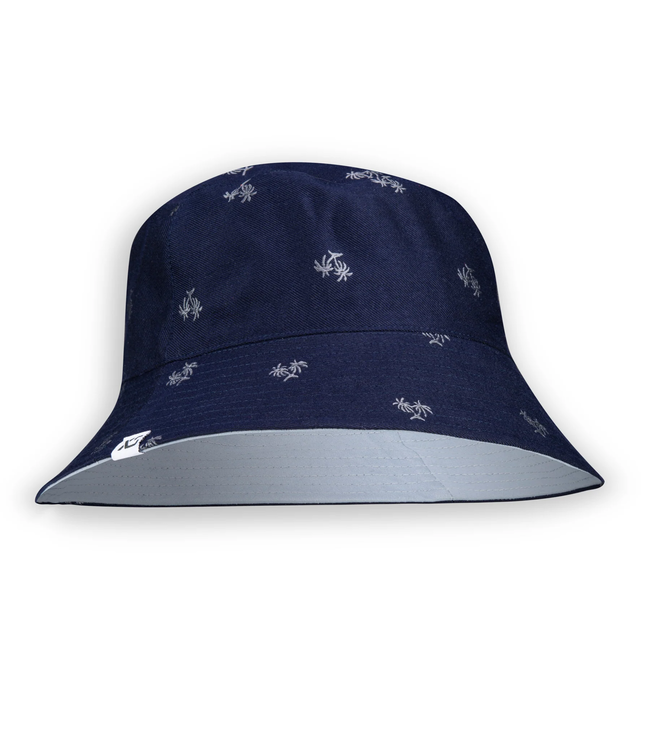 XS Unified Reversible Bucket Hat - Navy Palm