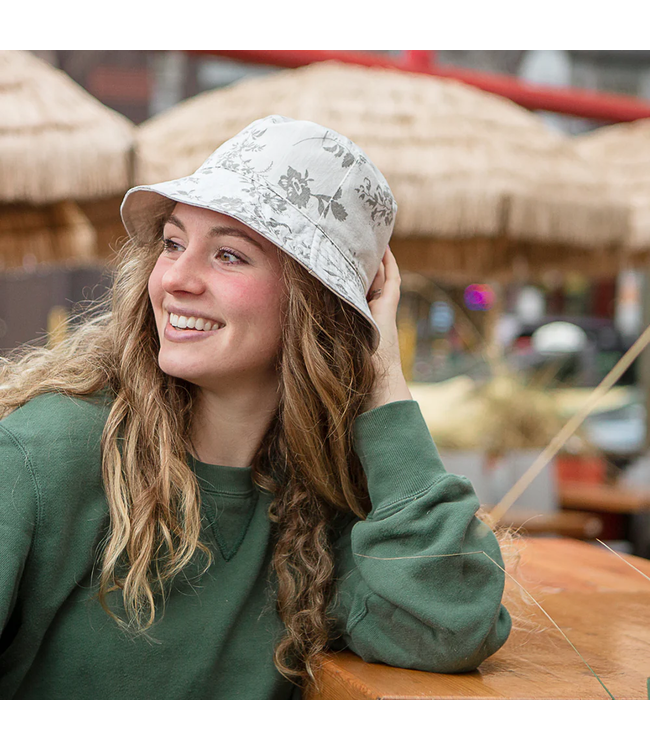 XS Unified Reversible Bucket Hat - Ivory Floral