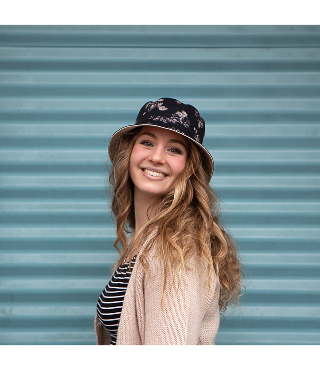 XS Unified Reversible Bucket Hat - Vintage Floral Black
