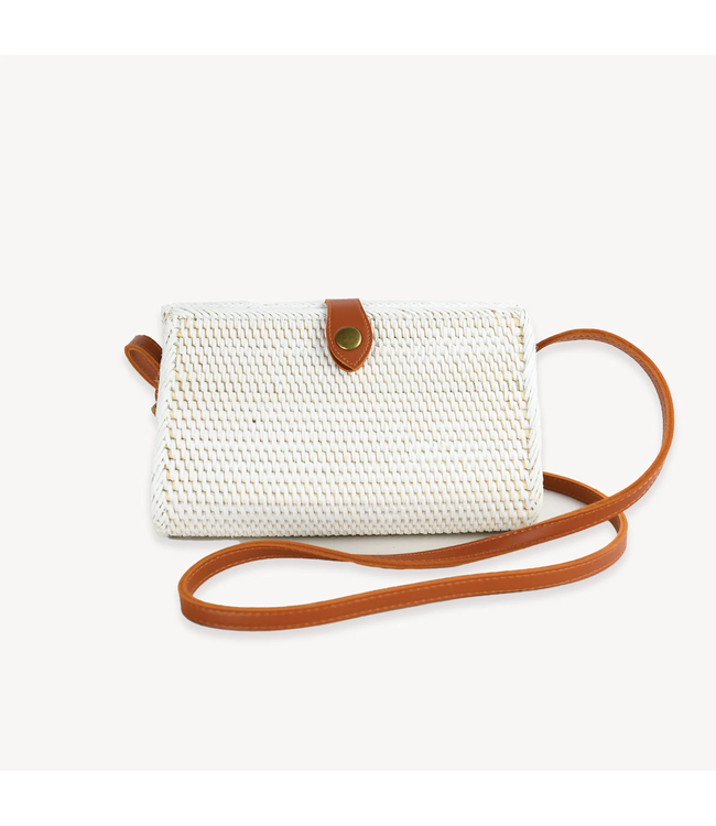Pokoloko Bali Bag Top Clasp - White