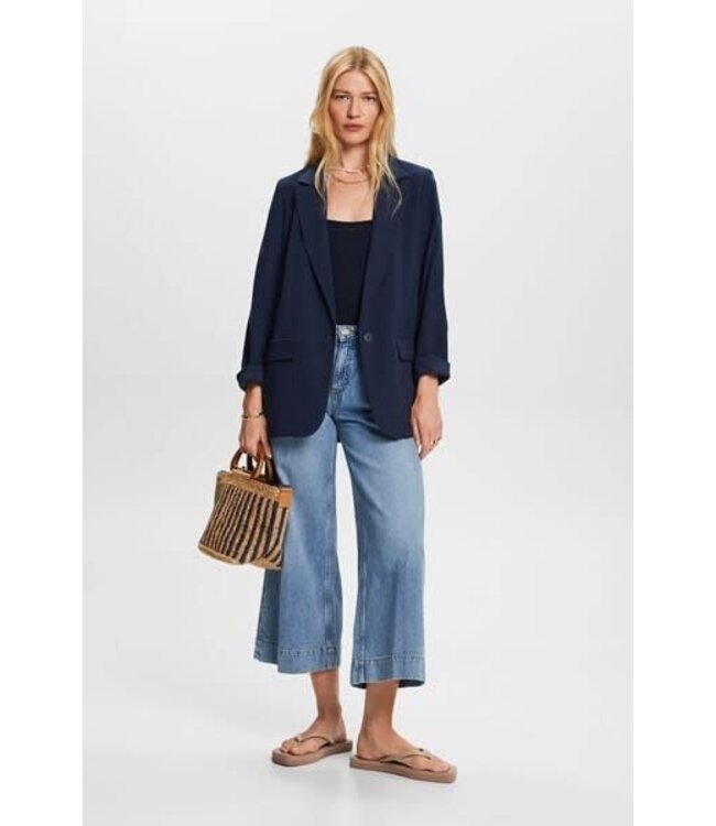 Esprit Spaghetti Strap Basic Tank Top - Navy