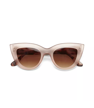 Okkia Claudia Cat Eye Sunglasses - Havana Pink