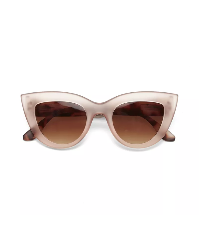 Okkia Claudia Cat Eye Sunglasses - Havana Pink