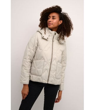 Cream Gaiagro Short Jacket - Feather Gray