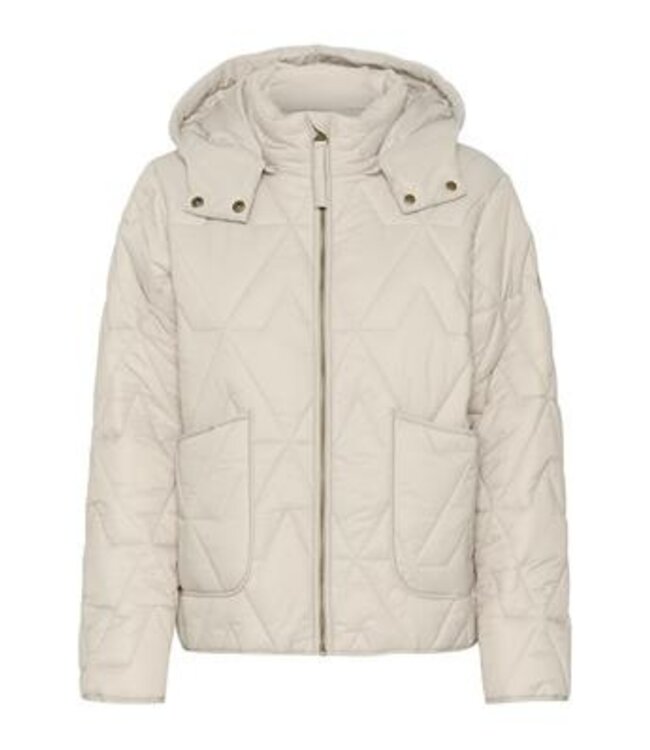 Cream Gaiagro Short Jacket - Feather Gray