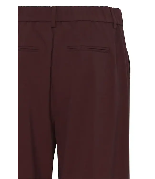 B. Young Danta Wide Leg Crop Pants - Hot Chocolate