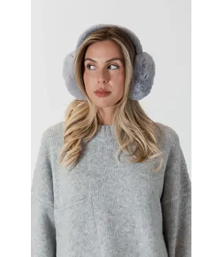 Lyla + Luxe Fuzzy Earmuffs - Grey