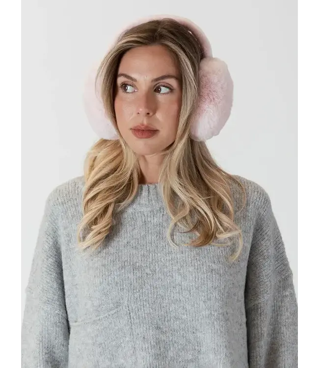 Lyla + Luxe Fuzzy Earmuffs - Pink