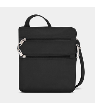 Anti Theft Classic Slim Double Zip Crossbody Black Set Me Free