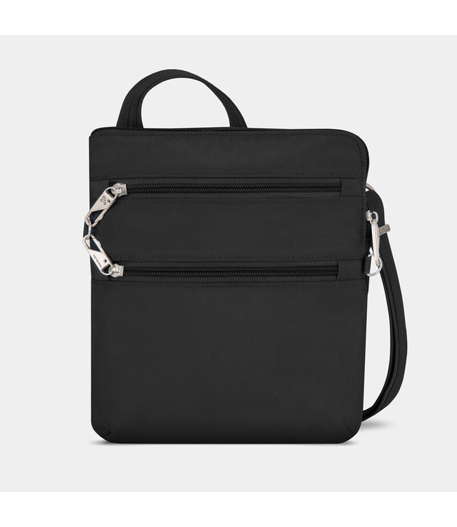 Travelon Anti-Theft Classic Slim Double Zip Crossbody - Black