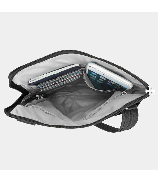 Travelon Anti-Theft Classic Slim Double Zip Crossbody - Black