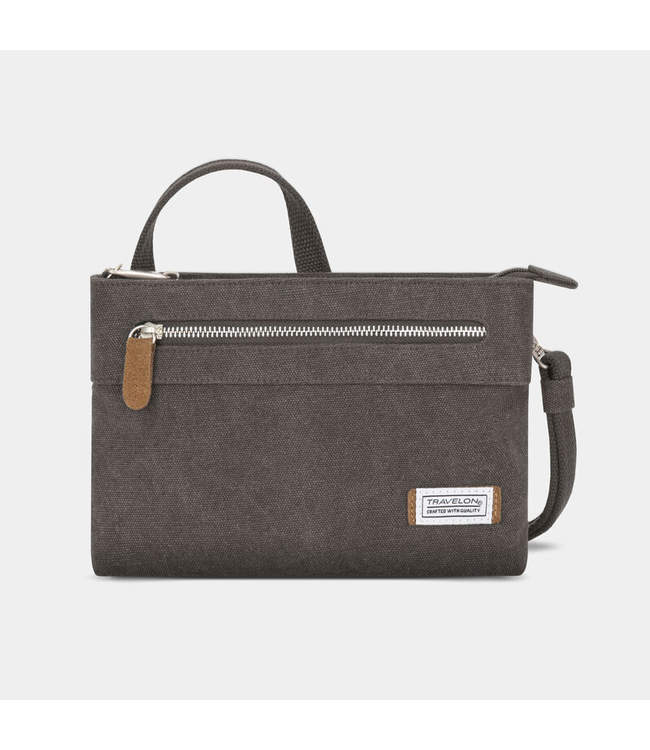 Travelon Anti-Theft Heritage Small Crossbody - Pewter