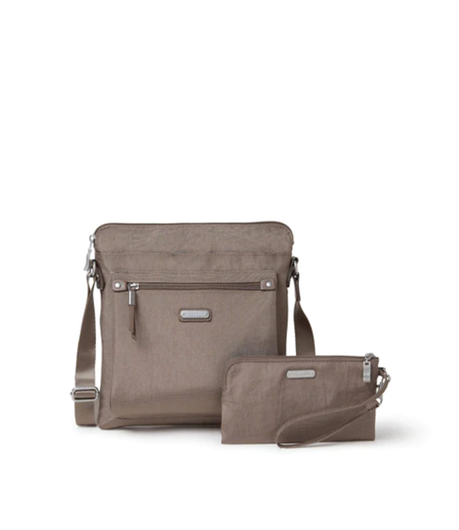 Baggallini Crossbody Go Bag w/ RFID Wristlet - Portobello Shimmer
