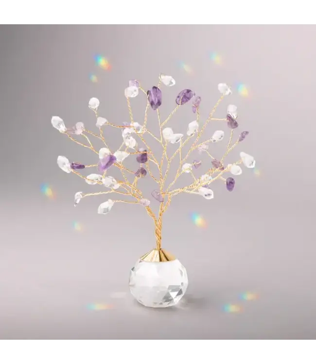 Scout Tree of Protection Suncatcher - Amethyst / Gold