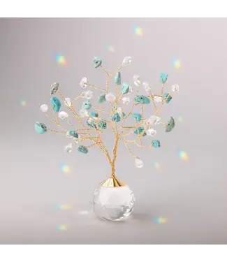 Scout Tree of Tranquility Suncatcher - Turquoise / Gold