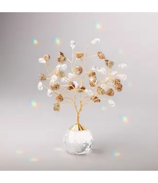 Scout Tree of Peace Suncatcher - Aqua Terra / Gold