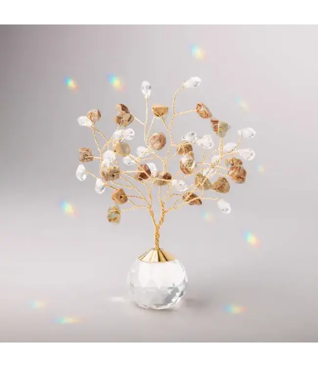 Scout Tree of Peace Suncatcher - Aqua Terra / Gold