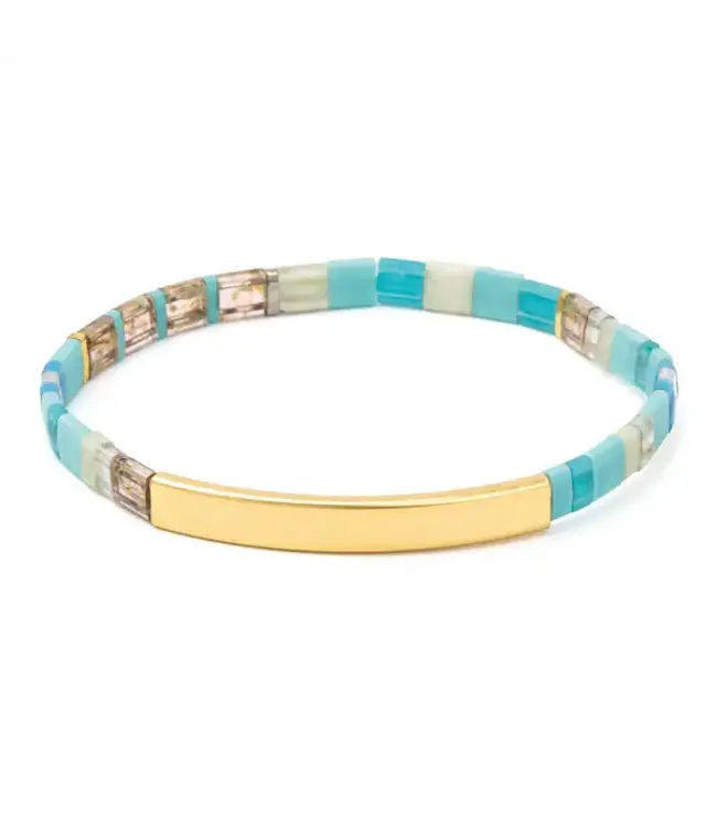 Scout Good Karma Bracelet - Just Breathe - Turquoise/Gold