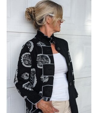 Tunic Jacket - Black Circles